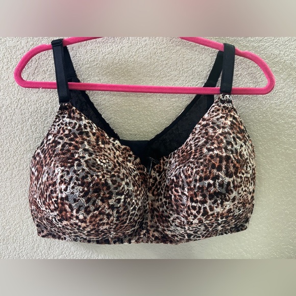 Torrid Curve Animal Print Dream Wire Free Full Coverage Push Up Bra 46DD - Picture 2 of 8